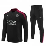 Paris Saint-Germain Sweatshirt Za Trening Četvrt-Zip 2024-25 Crna